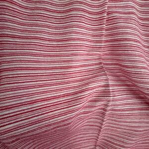 Striped Pink and White tablecloth 54x96
